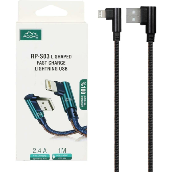 کابل تبدیل USB به lightning مدل RP-S03 L طول 1متر