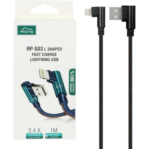 کابل تبدیل USB به lightning مدل RP-S03 L طول 1متر