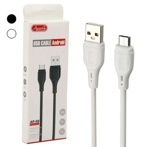 کابل شارژ و دیتا تایپ سی Type C آپاما فست ۱متری Apama AP-08